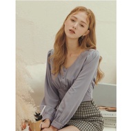 AirSpace Vintage V-Neck Breasted Top