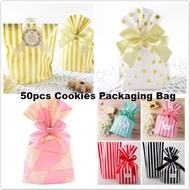 50pcs 14X20cm Cookies/ Candy/ Biscuit Packaging Plastic Bag Cookies Packaging