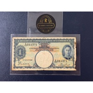British Malaya 🤴 1941 Straits Settlement Rare $1 Dollar Oldnotes 🔥