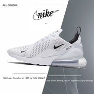 【พร้อมส่งของแท้ / รุ่นนี่ใส่ตรงไซส Nike Air Max 270 ผู้ชายผู้หญิง รองเท้าวิ่ง รองเท้ากีฬา รองเท้าผ้าใบ อุปกรณ์ กล่อง black 40