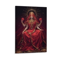 Hindu God Poster Lakshmi Hindu Goddess Painting Poster Office Wall Decor Poster Art Poster Canvas Pa