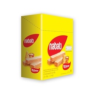 Nabati wafer เวเฟอร์ ขนมเวเฟอร์สอดใส้ชีส และ ช็อคโกแลต 1 กล่องมี 12 ชิ้น nabati richeese / nabati ri