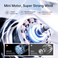 JisuLife Mini Fan 9 5000 mAh 5 Speeds Strong Wind Cooling Handheld Fan USB Handheld Portable Jet Fan