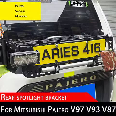 Spare Tire Protective Frames For Mitsubishi V97 V93 V73 Pajero Montero Tailgate Storage Rear Spotlig