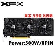 ♞XFX RX590 8GB GME Graphics Cards AMD Radeon RX590 8GB GDDR5 256 Bit Video Screen Cards GPU Des6_,z