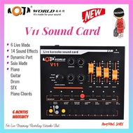 AQTA World V11 Sound Card Live Karaoke Live Streaming Broadcast Professional Sound Card For Pc For P