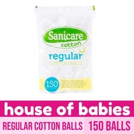 Sanicare Regular Cotton Balls 150 Balls - COTTON BALLS