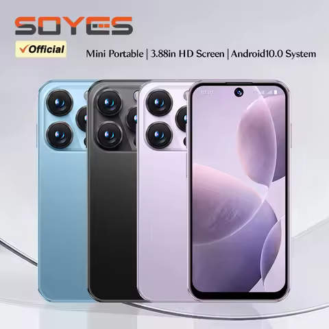 SOYES 3.88in Mini Smartphone Android 10.0 2GB RAM 16GB ROM With Facial Recognition Dual SIM Standby 