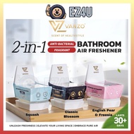 [EZ4U] VANZO 2-IN-1 Bathroom Air Freshener Tandas Bilik Air Air Freshener Perfume115g 浴室厕所房间除菌香水空气清新