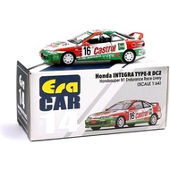 ERA CAR HONDA INTEGRA TYPE-R DC2 RHD CASTROL #16 ENDURANCE RACE LIVERY DIECAST SCALE 64