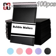 【100pcs】Express Bag Bubble Plastic Envelope Mail Transmission Bag Self-sealed Packaging Bag