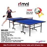 Max Pro MX400  Table Tennis Table With Wheel Set