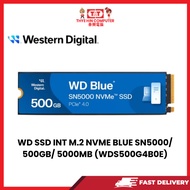 WD SSD INT M.2 NVME BLUE SN5000/ 500GB/ 5000MB (WDS500G4B0E)