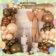 Curved Arch Decoration Package Birthday Balloon Arch Happy Birthday Set Character Theme Bear Pumpkin