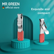 Mr.green กรรไกรตัดเล็บขนาดกะทัดรัดเครื่องตัดเล็บแบบพับได้เครื่องมือทำเล็บมือกรรไกรตัดเล็บแบบพกพาพร้อ