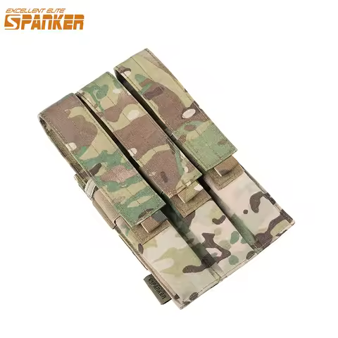 MP5 MP7 KRISS Triple Magazine Pouch Tactical Modular Molle Magazine Pouch Carrier Airsoft 500D Nylon