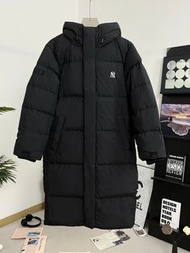 MLB 紐約洋基隊長版羽絨外套刺繡LOGO/長款加厚羽絨服男女同款