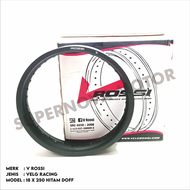 VELG ROSSI 250 HITAM DOFF RING 18 VELG ROSSI 18 X 250 36 H HITAM DOFF