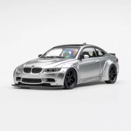 Fine Model BMW M3 E92 LBWK Liberty Walk wide bodykit_silver (Diecast 1/64)