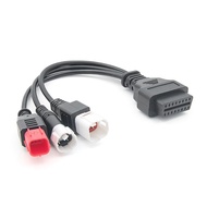 (ZAER) OBD2 Diagnostic Cable for Kline Euro5 Motorcycle 16 Pin to 3Pin 4Pin 6Pin OBD2 Diagnostic Ada