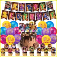 Disney Encanto Theme Birthday Party Decoration Cake Topper Latex Balloons Banner Party Needs Scene L