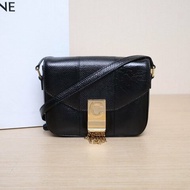 CELINE CBAG小號流蘇黑色蛇皮肩背包