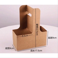 Box Packaging Cup Holder/Multipurpose Tote Kraft Packaging Box