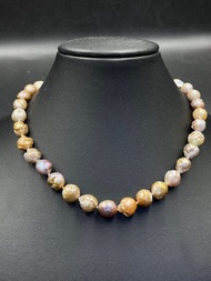 ไข่มุกเคชิน้ำจืดธรรมชาติ A3 9-10.0 MM Natural freshwater keshi pearl A3 9-10.0 MM