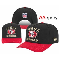 AA high quality San Francisco 49ers 2025 Draft Black 9FORTY A-Frame Adjustable Baseball Cap Hip Hop 