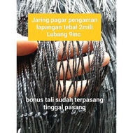 Volleyball safety net 5 x 50 meters wide, 2 mm thick, 9 inch holes, ready to install