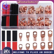 1 Set Battery Cable Ends 150Pcs Copper Cable Wire Lugs AWG 2 4 6 8 10 12 Gauge Wire Connectors