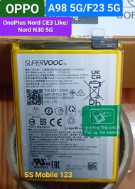 แบตเตอรี่แท้ OPPO BLP989 สำหรับ Oppo A98 5G / F23 5G / OnePlus Nord CE3 Like / Nord N30 5G / battery