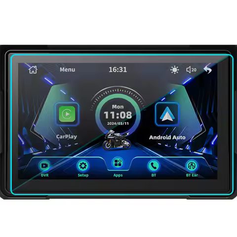 2PCS PET screen protector For EVKEY MTC13 5inch Motorcycle Car LCD car radio gps Navigation Screen f