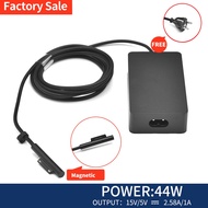 Laptop Charger for Microsoft Surface 44W 15V 2.58A AC Power Adapter for Surface Pro 3 4 5 6 7 X Surface Go Surface Book Surface Laptop Free Cable