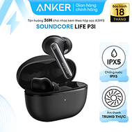 Tai Nghe SOUNDCORE LIFE P3I (TWS) - A3993 - Chơi Nhạc Lên Đến 36h, Chế Độ Chống Ồn Chủ Động, Chống N