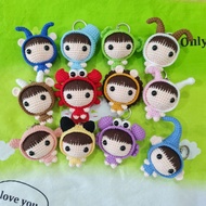 Handmade Amigurumi Crochet Unique 12 Zodiac Signs Keychain