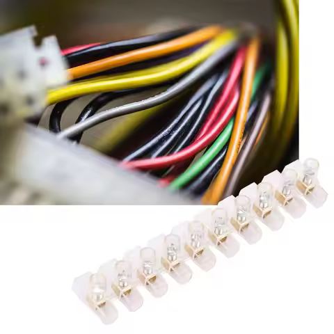 Connector Strip Barrier Screw Connector Strip Terminal Blocks Electrical Wire Terminal Connector Ter
