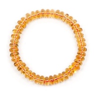 【正佳珠寶】黃水晶 超淨體疊珠 7.5x3.5mm 黃水晶手珠
