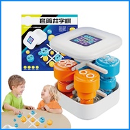 Tictactoe Game Portable Gobble Game Board for Kids Interactive Tabletop Activity Educational Chess S
