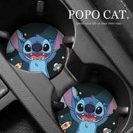 Fashion Cartoon Stitch Cute Car Coaster Car Cup Slot Storage Pad Multifunctional in the Car Decorati