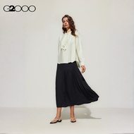G2000 Crinkle Pleated Flare Skirt