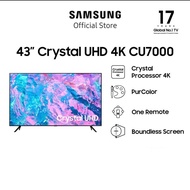 SAMSUNG 43 INCH UHD 43CU7000 SMART TV UA43CU7000 SAMSUNG 43" TERMURAH