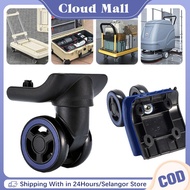 1Set Luggage Wheel Replacement Accessories Universal Wheel Roller 360 Swivel Mute Wheel Pull Baggage