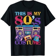 Eighties Music 1980s Generation 80s Costume Party Retro 80s Cotton T-shirt for Men