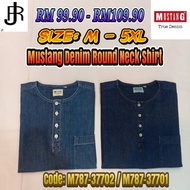 MUSTANG Denim Round Neck Shirt  M787-37701 / M787-37702