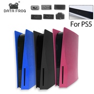 Data Frog Two-Sided Cover Shell Replacement Plate for Sony Playstation 5 Console Cover+Dustproof Accessories for PS5 Console