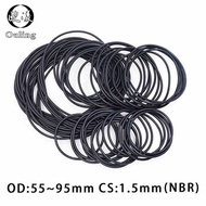 10Pcs/Lot Rubber Ring Black NBR Seag O-Ring Cs1.5Mm O- O- O-