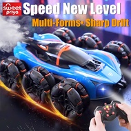 6WD RC Stunt Car 2.4G 360° Flip Drift LED Off-Road Rock Crawler Kids Toy Kereta Kontrol Remote Maina