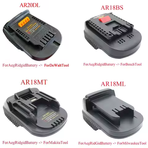 For Aeg For RidGid Lithium Battery Converter Tool Universal Adapter 18V 20V For Makita For Bosch For