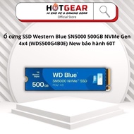 Western Blue SN5000 500GB NVMe Gen 4x4 SSD Hard Drive (WDS500G4B0E) New 60T